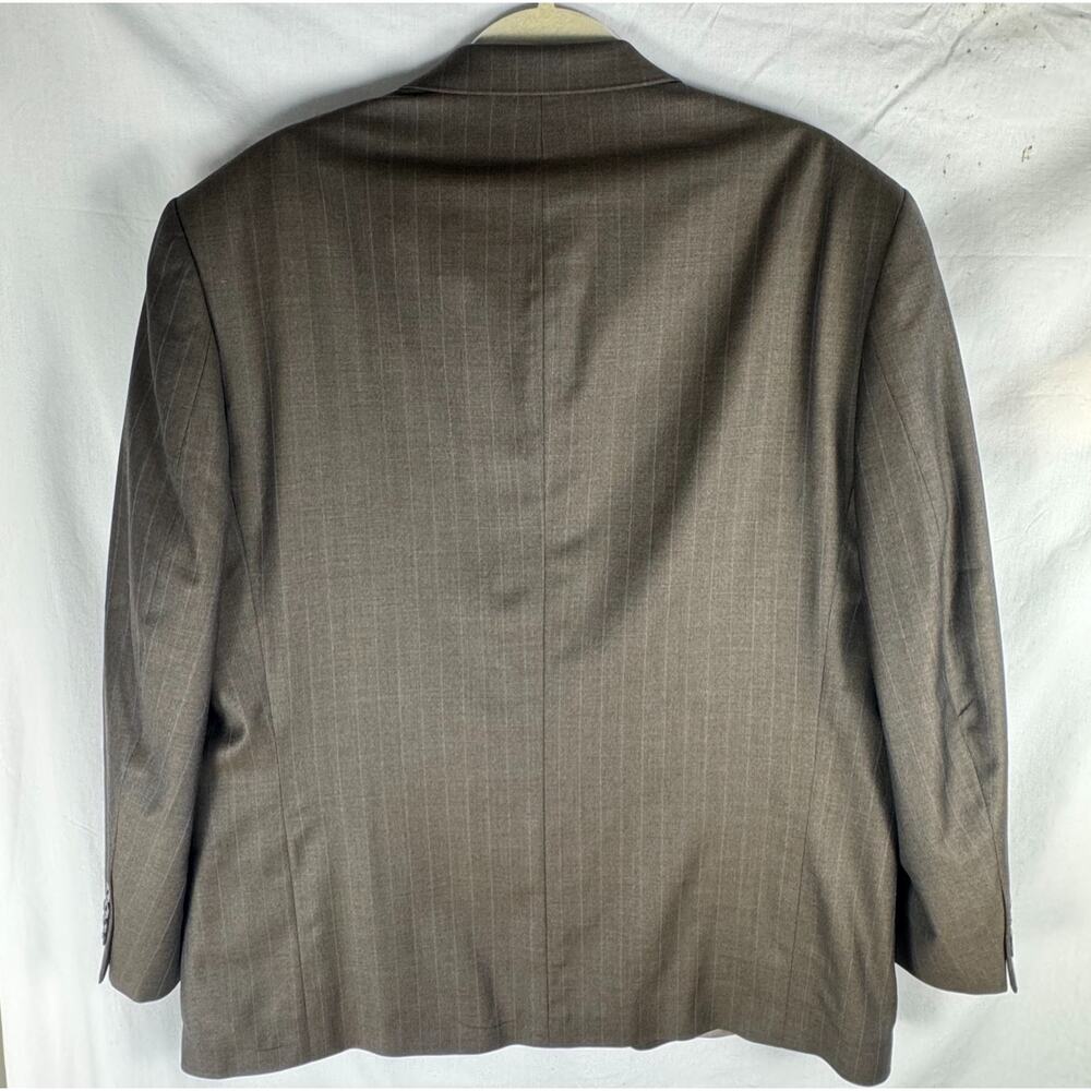 Vintage Oscar de la Renta Wool Blazer 44S Pinstrip Sport Coat, Classic, Designer - Picture 12 of 14